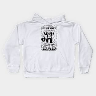 Bigfoot Dad Kids Hoodie